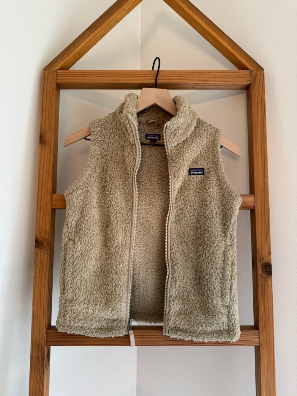 Patagonia Tan Sherpa Fleece Vest